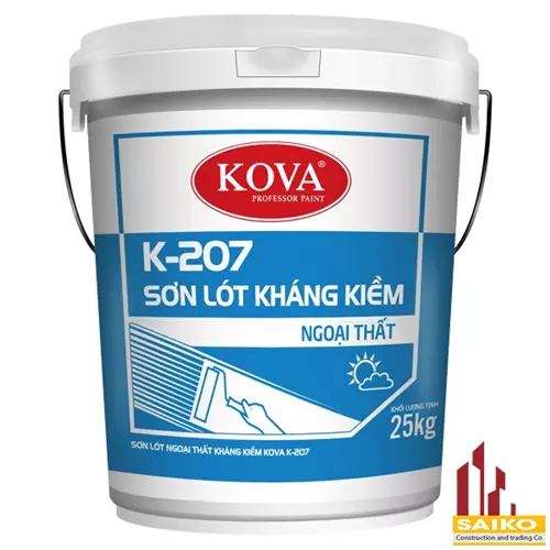 Sơn lót ngoại thất kháng kiềm KOVA K-207 - Thùng(25Kg) en