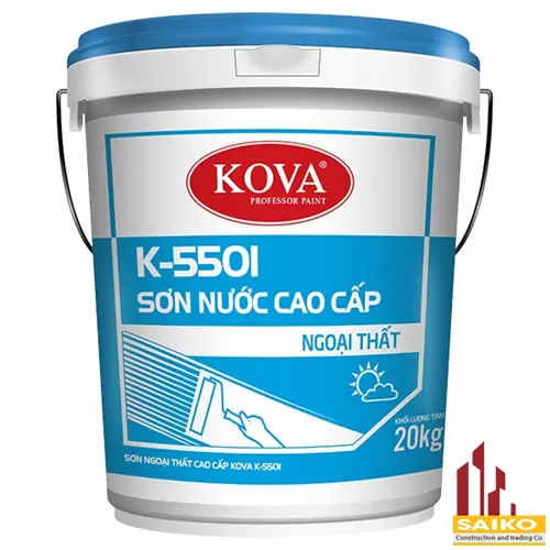 Sơn ngoại thất cao cấp KOVA K-5501 - Thùng(20Kg) en