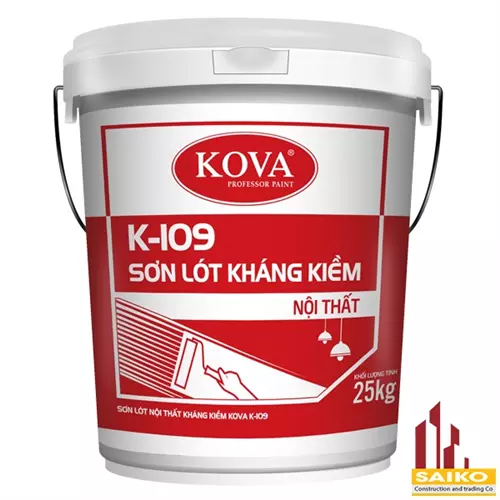 Sơn lót nội thất kháng kiềm KOVA K -109 - Thùng(5Kg)